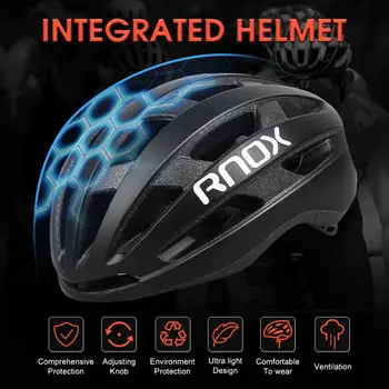 Шлем для шоссейного велосипеда Rnox унисекс, профессиональный сверхлегкий, безопасный с внутренней формовкой. Шлем для езды на велосипеде с защитой от столкновений.