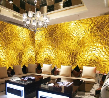 высококачественные обои beibehang на заказ, 3D трехмерный золотой фон, глазурованный развлекательный фон, декоративная роспись