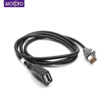 для Subaru Автомобильный аудиовход Aux провод для передачи мультимедийных данных, подключаемый к USB-адаптеру, 4-контактный разъем для Suzuki