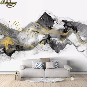 стереоскопические горные фрески beibehang 3d, Европа, ТВ-фон, гостиная, спальня, фрески papel de parede, обои для стен 3 d